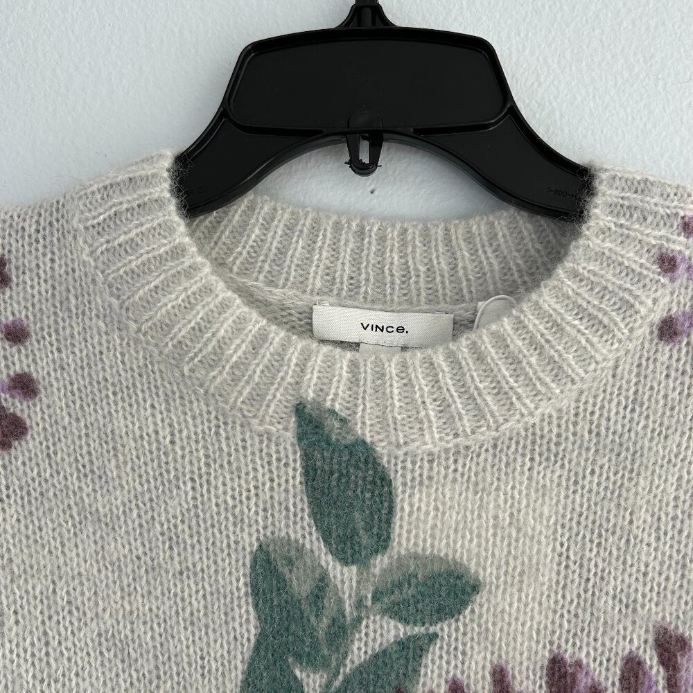 VINCE Floral Print Sweater